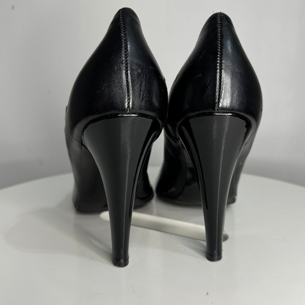 Stella McCartney Black Mary Jane Heels – Patent & Matte Leather – Designer Chic - Picture 3 of 4